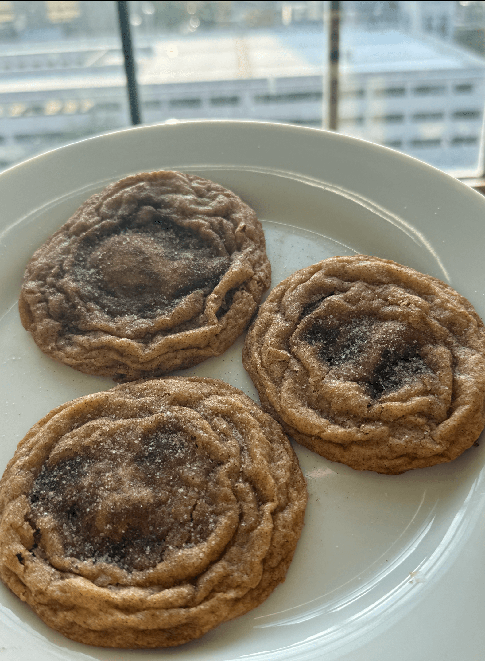 Cinnamon espresso cookies